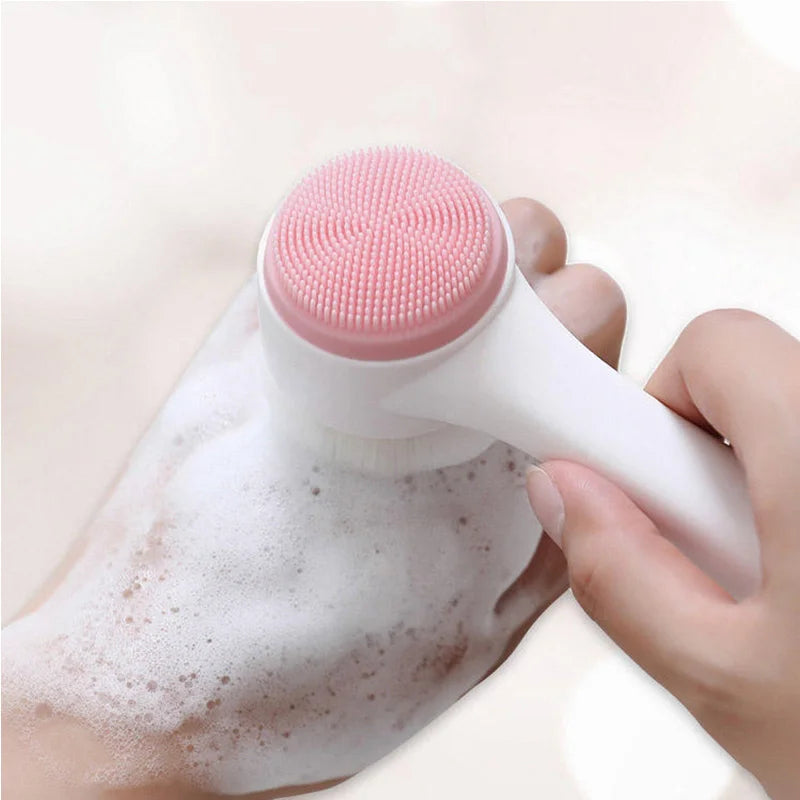Double Silicone Facial Cleansing Brush
